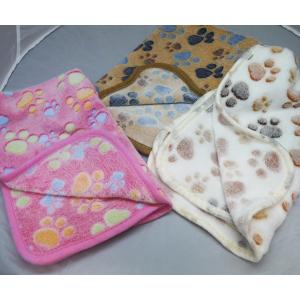 足跡あったかブランケット 起毛 毛布 乳のみの育児にの詳細画像1
