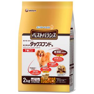 ニチャーム ベストバランス ミニチュア ダックスフンド用 7歳以上用 2kg 賞味期限：2020年11月