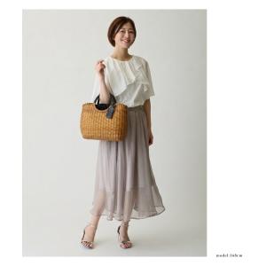 かごバッグ 本革 ラタン 和装 巾着 浴衣 ハ...の詳細画像5