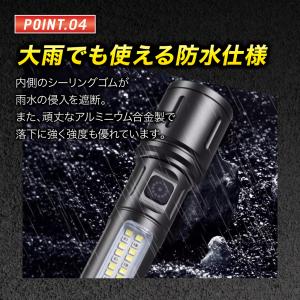 懐中電灯 led 充電式 ハンディライト 小型...の詳細画像5