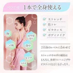 ストレッチバンド トレーニングチューブ ゴムチ...の詳細画像3