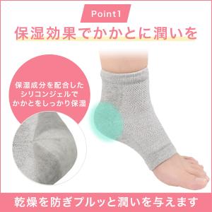 かかと 角質ケア ひび割れ かかとケア 靴下 ...の詳細画像3