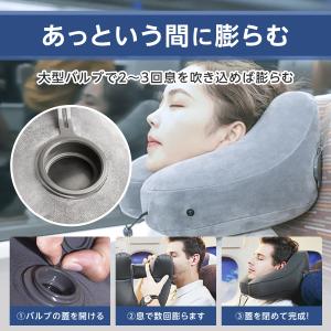 ネックピロー H型 飛行機 機内 車 携帯枕 ...の詳細画像4