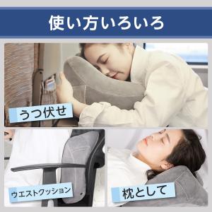 ネックピロー H型 飛行機 機内 車 携帯枕 ...の詳細画像5