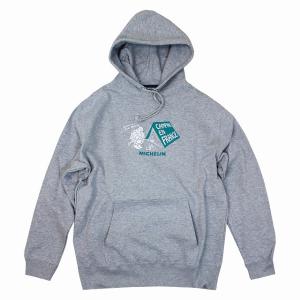 ミシュラン MICHELIN プルパーカー PO Sweat Hoodie/Camp/Michelin/Gray Sサイズ グレー パーカー フード ビバンダム プルパーカー おしゃれ かっこいいの商品画像