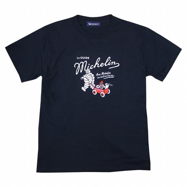 ミシュラン MICHELIN Tシャツ ネイビー ミシュランマン ビバンダム T-Shirt / O...