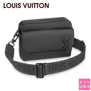 ルイヴィトン バッグ メンズ LOUIS VUITTON バッグ メンズ ボディバッグ カウハイドレザー ファストライン・メッセンジャー ブラック M22482