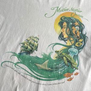 90年代 USA製 Caribbean Soul TREASURE ISLAND アニマル アート バックプリントTシャツ メンズXL