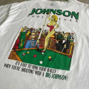 90年代 USA製  BIG JOHNSON エロ バックプリントTシャツ メンズXL