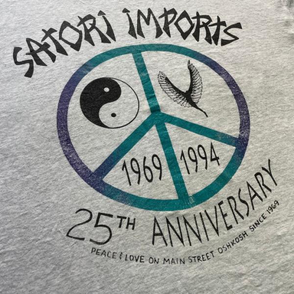 90年代 USA製 SATORI IMPORTS ギフトショップ 企業ロゴ プリントTシャツ メンズ...