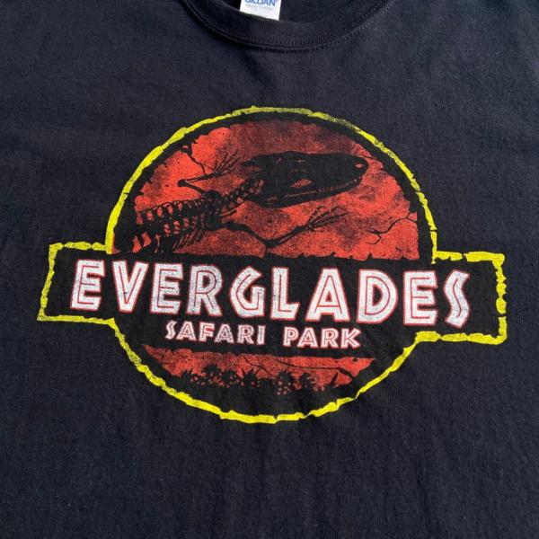 EVERGLADES SAFARI PARK サファリパーク パロディTシャツ メンズL