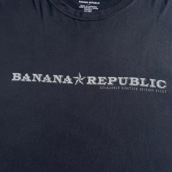 BANANA REPUBLIC  バナナリパブリック ブランドロゴ プリントTシャツ メンズXL