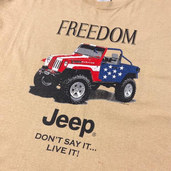 Jeep ジープ RUBICON 企業ロゴ 車プリントTシャツ メンズ2XL