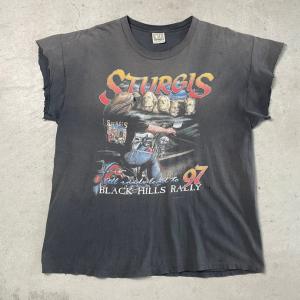 90年代 襤褸 STURGIS BLACK HILLS RALLY サンフェード 両面プリント カッ...
