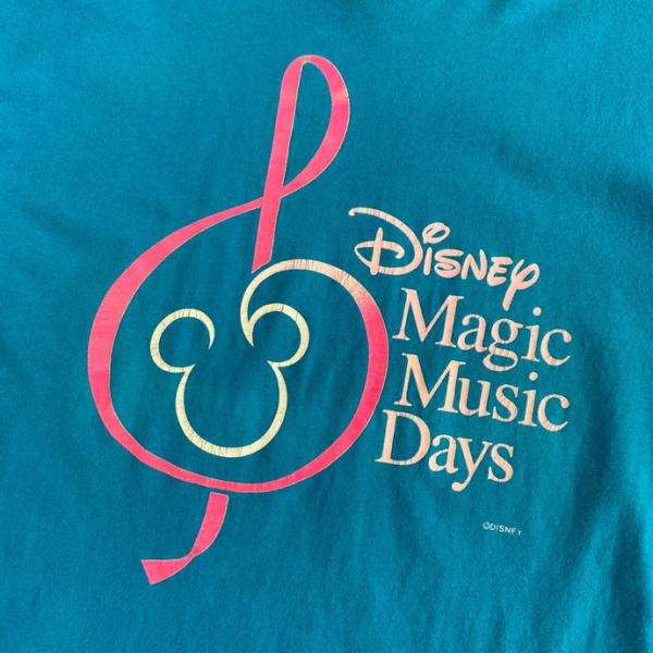 USA製 80年代 Disney Magic Music Day プリントTシャツ キャラクターTシ...