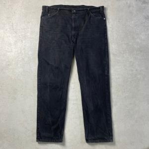 スーパービッグサイズ 90年代 USA製 黒タブ Levi's リーバイス 40505-4159 後染め テーパード ブラックデニムパンツ メンズW46｜caveused