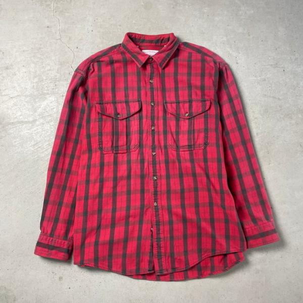 USA製 90年代 A GENUINE FILSON GARMENT チェック 長袖シャツ メンズX...