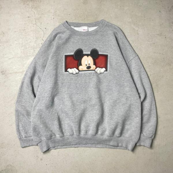 90〜00年代 Disney ディズニー ミッキーマウス スウェットシャツ メンズ4XL