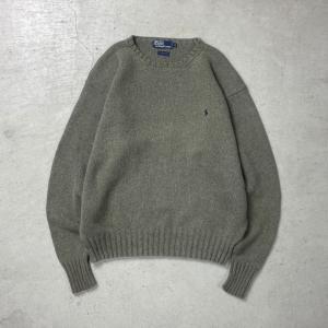 90年代 Polo by Ralph Lauren ポロバイラルフローレン コットンニットセーター メンズXL｜caveused