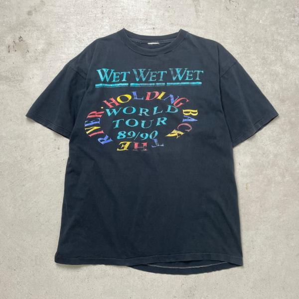 80年代 WET WET WET ウェット ウェット ウェット バンドTシャツ バンT ツアー Ba...