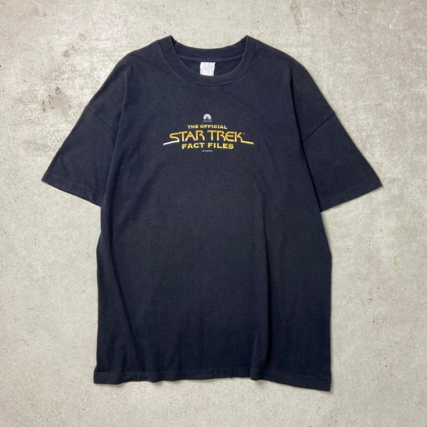 90年代 STAR TREK FACT FILES ムービープリントTシャツ メンズL相当