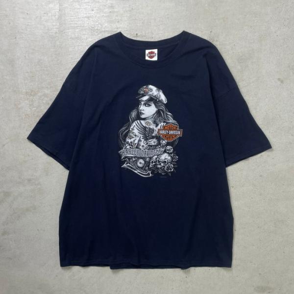 00年代 Harley-Davidson プリントTシャツ ビッグサイズ メンズ3XL-4XL相当 ...