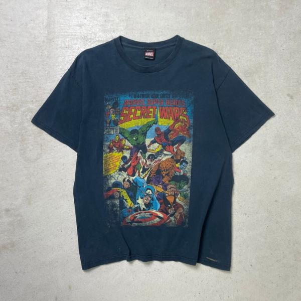 MARVEL SECRET WARS キャラクタープリント Tシャツ メンズM相当 マーベル