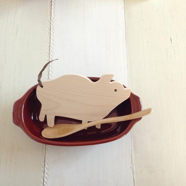 木製 鍋敷き ぶたさんなべしき 日本製 ポットスタンド かわいい 天然木 ブナ