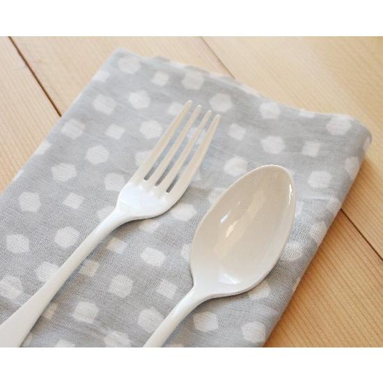 琺瑯 白 デザートスプーン デザートフォーク 18.5cm 日本製 ホーロー カトラリー かわいい