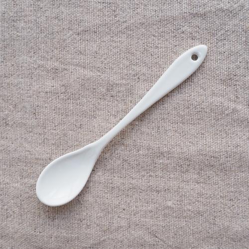 琺瑯 白 カラシスプーン スパイス調味料小匙 ホーロー カトラリー 日本製 かわいい