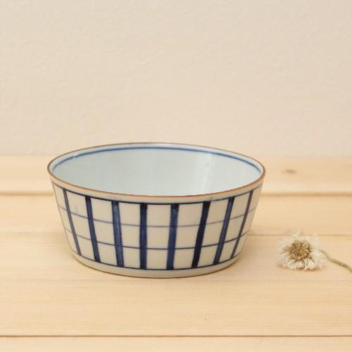 格子模様 チェック 小鉢  鉢 ボウル 和食器 京都染付 日本製