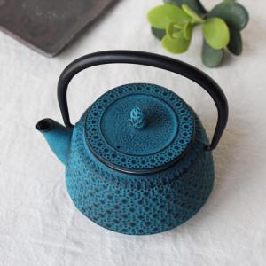 南部鉄器 急須 九重 0.3L 緑 小さめ かわいい おしゃれ