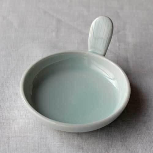 小皿 豆皿 青磁 1点のみ ギョーザのタレ皿 丸皿 かわいい 涼やか 水色