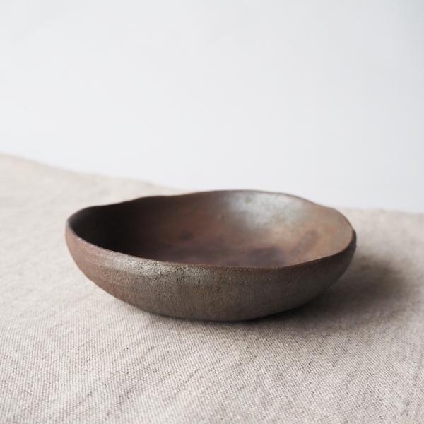 焼締 小鉢 11.5cm 取り皿 小皿 丹波焼 手作り 和食器 陶器 渋め ほっこり