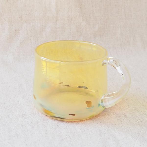 吹きガラス マググラス コップ グラス tonari マグカップ型 レトロ 非耐熱１点のみ
