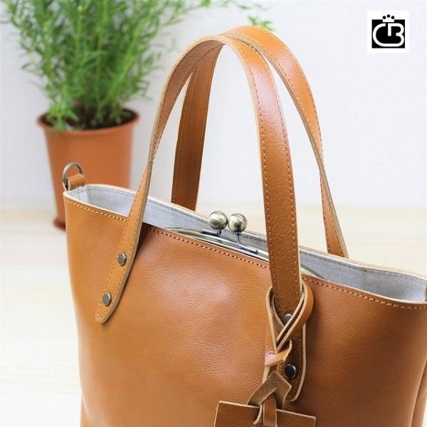 牛革口金バッグ（がま口バッグ）2WAY bu0101　#バッグ通販　#がま口バッグ　#カジュアルバッ...