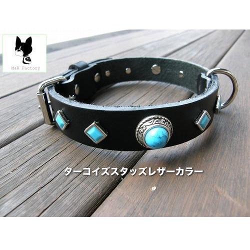 ブヒ系首輪・サイズオーダー可能M&amp;R Factory　オリジナルヌメ革製首輪 mr0057　ボストン...