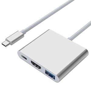 NaCot Type-C to HDMI 変換アダプター HDMI/USB3.0/Type-Cハブ変換3-in-1 解像度4Kサポート MacBook｜cba-s-store
