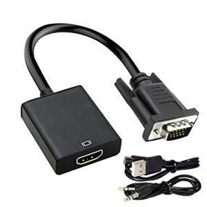 VGA HDMI 変換 アダプタケー HDMIケーブル VGA(オス) to HDMI(メス) 変換 アダプタ VGA→HDMI 出力 VGA HDM｜cba-s-store