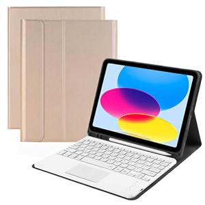 2022 iPad第十世代 キーボードケース 脱着式 タッチパッド搭載 スタンド機能 ペンシル収納 薄型 iPad10 10.9インチキーボード付きケ｜cba-s-store