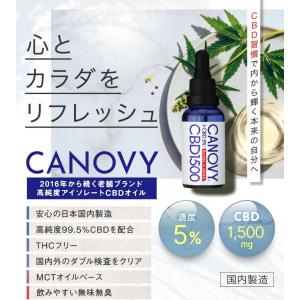 ２セット以上購入で、おまけ１本 【CANOVY1500】CBDオイル 高濃度 5
