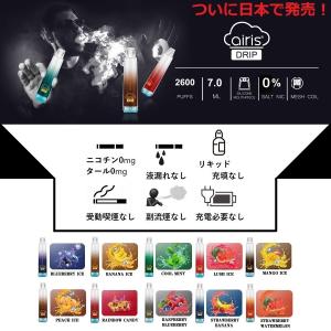 電子タバコ シーシャ 2600回吸引 ニコチン...の詳細画像1