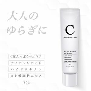 CICAクリーム 75g ナイアシンアミド ハイドロキノン ヒト幹細胞 配合 ツボクサ エイジングケアクリーム シカクリーム CICA 首 年齢肌 乾燥肌 乳液 FF｜サプリプラスYahoo!店