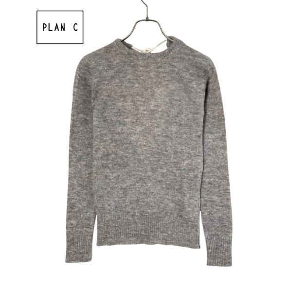 PLAN C プランシー アルパカウールドローストリングニット 新品 36 グレージュ