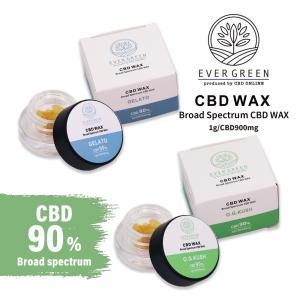 CBD ワックス EVER GREEN エバーグリーン CBD WAX  90% 1g ブロードスペクトラム 高濃度 高純度  CBD リキッド CBDオイル｜cbdonline