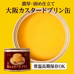 大阪 お土産 カスタードプリン 缶 1缶 プリン 常温 固め 缶詰 スイーツ