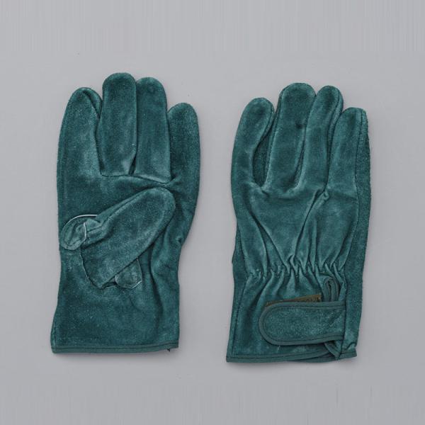 中部物産貿易　プロワーク　牛床皮手袋　QC-410　オイル加工　マジック付き　３Lサイズあり　