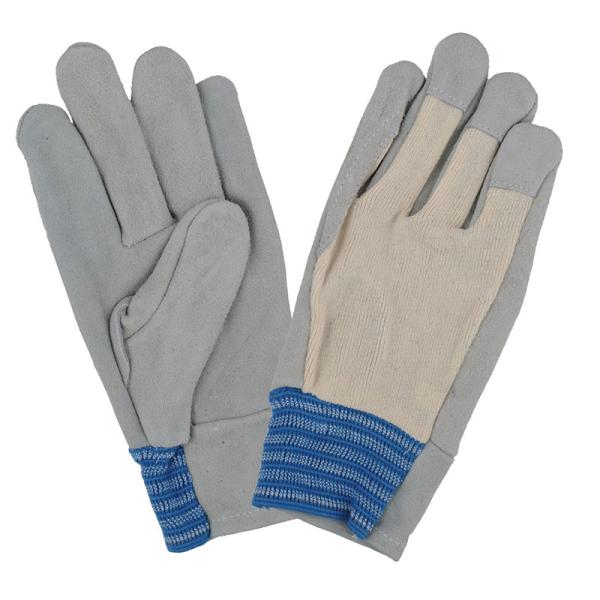 中部物産貿易　ホーケングローブ　牛床皮　カワテNo.12　甲メリヤス　牛革　通気性　建設　土木　アウ...