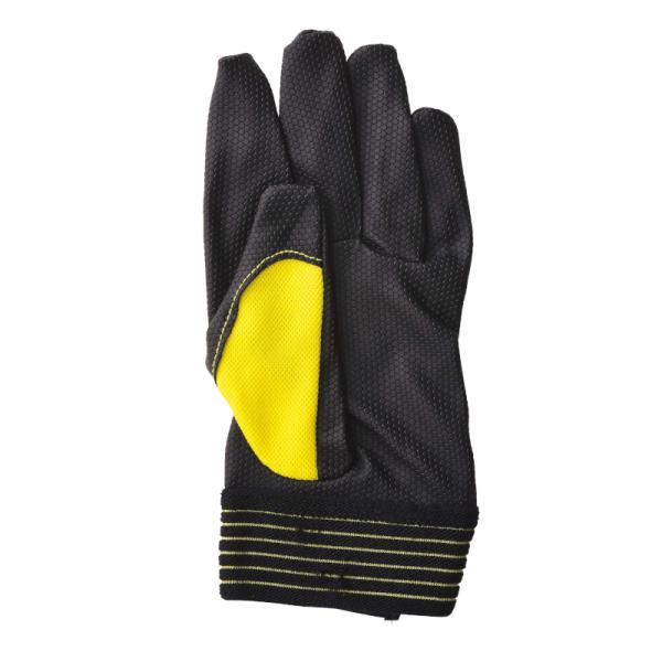 中部物産貿易　プロワーク　合成皮革手袋　PUサイバー　PU-660H　イエロー　通気性　伸縮性　マジ...