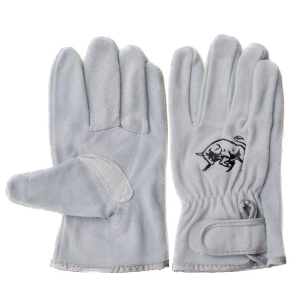 ホーケン　牛床革マジック付き手袋　Aグレード　FIT BULL  FB-231　柔らかい　指股補強　...